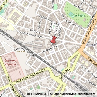 Mappa Via Raffaele Rubini, 42, 73100 Lecce, Lecce (Puglia)