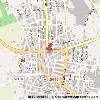 Mappa Via Piave, 12, 74020 Avetrana TA, Italia, 74020 Avetrana, Taranto (Puglia)
