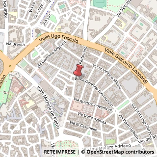 Mappa Via Colonnello Archimede Costadura, 61, 73100 Lecce, Lecce (Puglia)