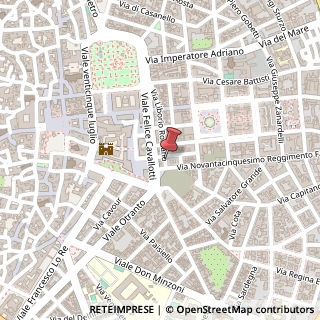 Mappa Via Romano Liborio, 73, 73100 Lecce, Lecce (Puglia)