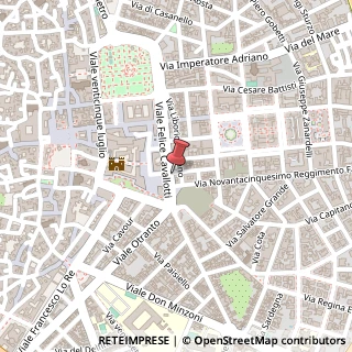 Mappa Viale Felice Cavallotti, 3, 73100 Lecce, Lecce (Puglia)