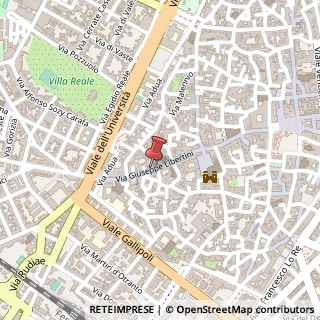 Mappa Via Giuseppe Libertini, 69, 73100 Lecce, Lecce (Puglia)