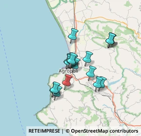 Mappa Via Palmiro Togliatti, 84043 Agropoli SA, Italia (5.42889)