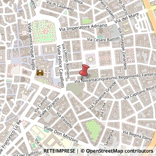 Mappa Via Novantacinquesimo Reggimento Fanteria,  6, 73100 Lecce, Lecce (Puglia)