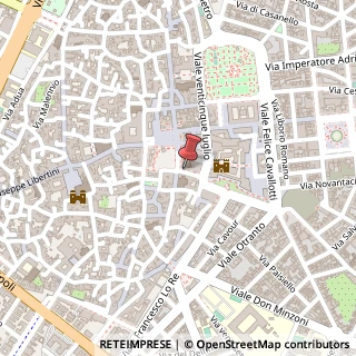 Mappa Via Vito Fazzi, 8, 73100 Lecce, Lecce (Puglia)