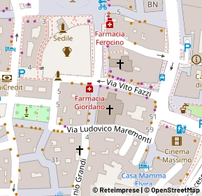 Mappa Via degli Acaya, 73100 Lecce LE, Italia (0.012)