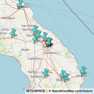Mappa Via Quarantasettesimo Reggimento Fan, 73100 Lecce LE, Italia (17.50077)