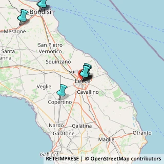 Mappa Via Quarantasettesimo Reggimento Fan, 73100 Lecce LE, Italia (16.93417)