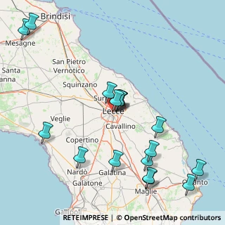 Mappa Via Quarantasettesimo Reggimento Fan, 73100 Lecce LE, Italia (19.93529)