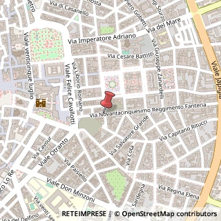 Mappa Via Novantacinquesimo Reggimento Fanteria,  8, 73100 Lecce, Lecce (Puglia)