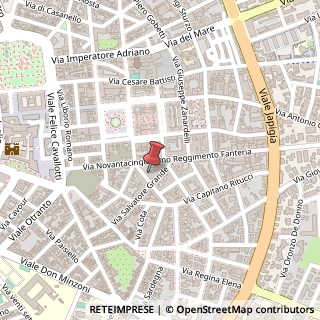 Mappa Via Michelangelo Schipa, 11, 73100 Lecce, Lecce (Puglia)