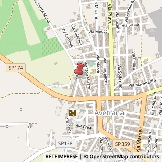 Mappa Via Santa Maria, 29, 74020 Avetrana, Taranto (Puglia)