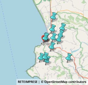 Mappa Via Salecaro, 84043 Agropoli SA, Italia (5.76385)