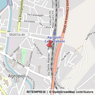 Mappa Via Dante Alighieri, 44, 84043 Agropoli, Salerno (Campania)