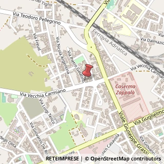 Mappa Via Pietro Galatino, 1, 73100 Lecce, Lecce (Puglia)