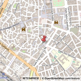 Mappa Via dei Perroni, 4, 73100 Lecce, Lecce (Puglia)