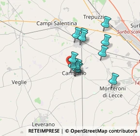 Mappa Via Giolitti, 73041 Carmiano LE, Italia (2.75917)