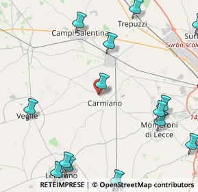 Mappa Via Giolitti, 73041 Carmiano LE, Italia (6.75938)