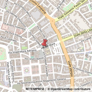 Mappa Via del Mare, 1, 73100 Lecce, Lecce (Puglia)