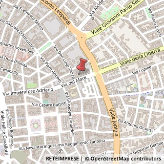 Mappa Via del Mare, 14, 73100 Lecce, Lecce (Puglia)