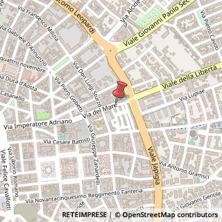 Mappa Via del Mare, 18, 73100 Lecce, Lecce (Puglia)