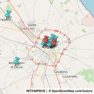 Mappa Via Aielli, 73100 Lecce LE, Italia (2.10833)