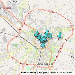 Mappa Via Aielli, 73100 Lecce LE, Italia (1.09909)
