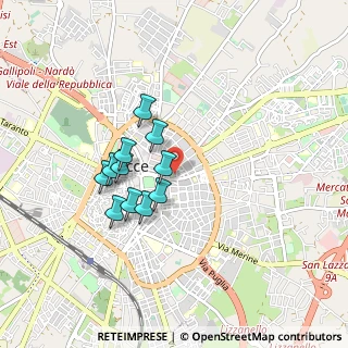 Mappa Via Giuseppe Giusti, 73100 Lecce LE, Italia (0.76)