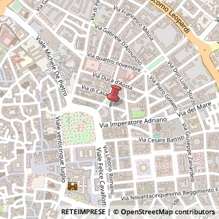 Mappa Piazza Giuseppe Verdi, 17, 73100 Lecce, Lecce (Puglia)
