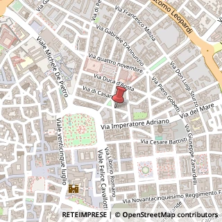 Mappa Via di Porcigliano,  64, 73100 Lecce, Lecce (Puglia)