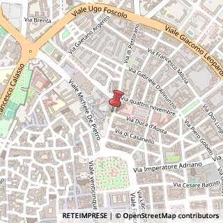 Mappa Via Colonnello Archimede Costadura,  8, 73100 Lecce, Lecce (Puglia)