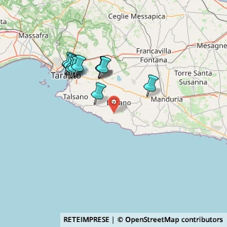 Mappa Strada Provinciale 124, 74122 Taranto TA (15.6175)
