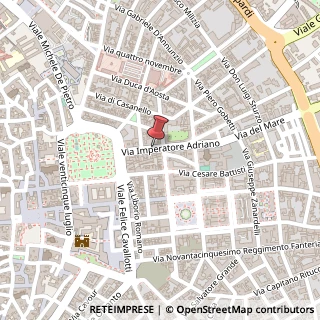 Mappa Via Imperatore Adriano, 18, 73100 Lecce, Lecce (Puglia)