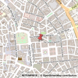 Mappa Via Cesare Battisti, 22, 73100 Lecce, Lecce (Puglia)