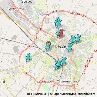 Mappa Via Perotti, 73100 Lecce LE, Italia (1.93833)