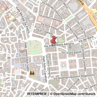Mappa Via Imperatore Adriano, 21, 73100 Lecce, Lecce (Puglia)