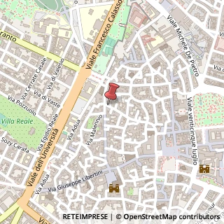 Mappa Via Leonardo Prato, 4, 73100 Lecce, Lecce (Puglia)