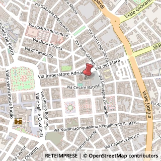 Mappa Via Imperatore Adriano, 79, 73100 Lecce, Lecce (Puglia)