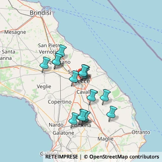 Mappa Vico Sferracavalli, 73100 Lecce LE, Italia (13.74625)