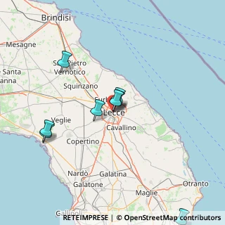 Mappa Vico Sferracavalli, 73100 Lecce LE, Italia (49.37143)