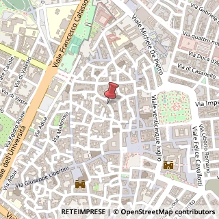 Mappa Via Francesco Antonio D'Amelio, 19, 73100 Lecce, Lecce (Puglia)
