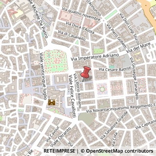 Mappa Via trinchese salvatore 27/b, 73100 Lecce, Lecce (Puglia)