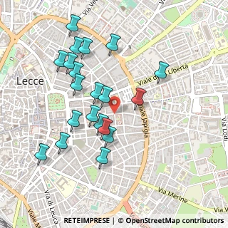 Mappa Via G. Zanardelli, 73100 Lecce LE, Italia (0.5115)