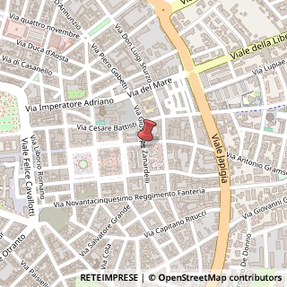 Mappa Via Giuseppe Zanardelli, 48, 73100 Lecce, Lecce (Puglia)