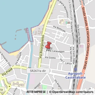 Mappa Via Caravaggio, 1, 84043 Agropoli, Salerno (Campania)