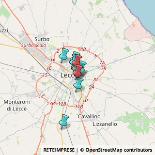 Mappa Via Antonio Salandra, 73100 Lecce LE, Italia (1.56364)
