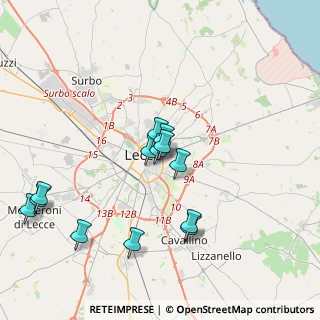 Mappa Via Antonio Salandra, 73100 Lecce LE, Italia (4.00231)