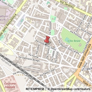 Mappa Via Gioacchino Toma, 45, 73100 Lecce, Lecce (Puglia)