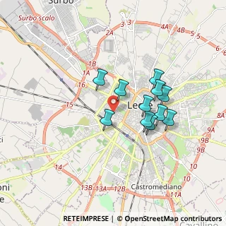 Mappa Via Gioacchino Toma, 73100 Lecce LE, Italia (1.51818)