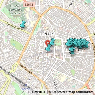 Mappa Via Francesco Rubichi, 73100 Lecce LE, Italia (0.6145)
